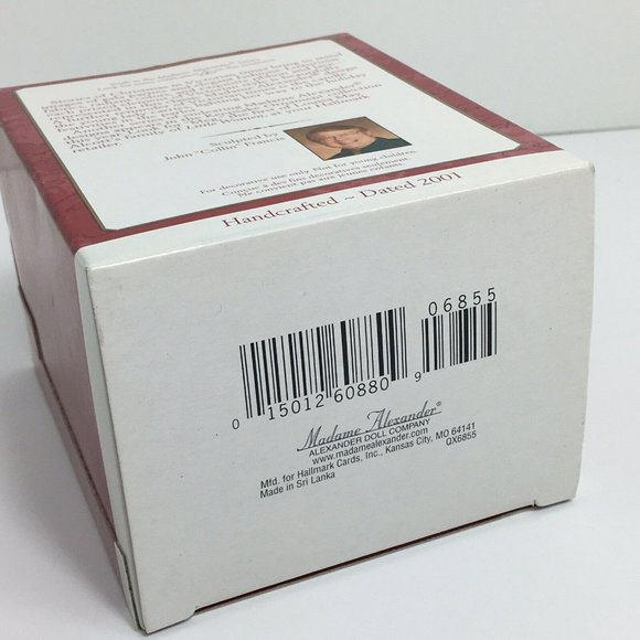 Hallmark Keepsake Ornament Victorian Christmas Madame Alexander Red 2001 Vintage - Picture 4 of 12